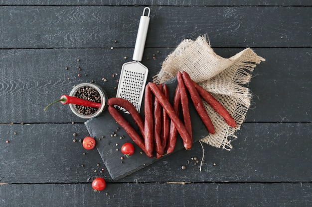 Carne con tomate y especias.