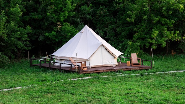 Carpa en glamping