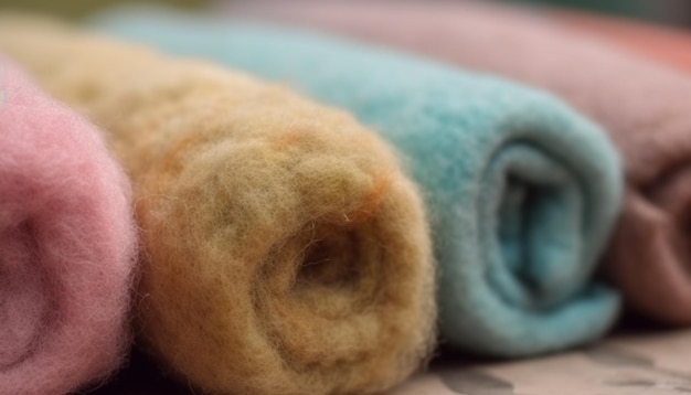 Carrete de lana multicolor, una creatividad a medida generada por IA