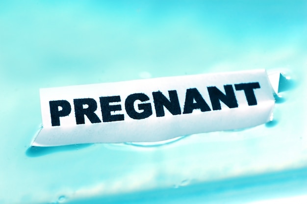 Cartel de embarazada