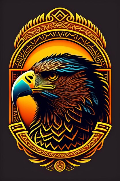Un cartel de un pájaro llamado águila.