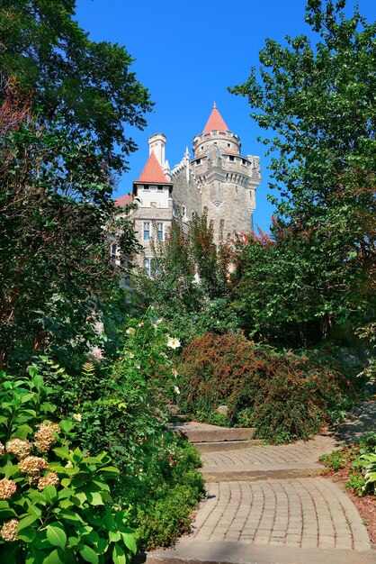 Casa Loma en Toronto con cielo azul