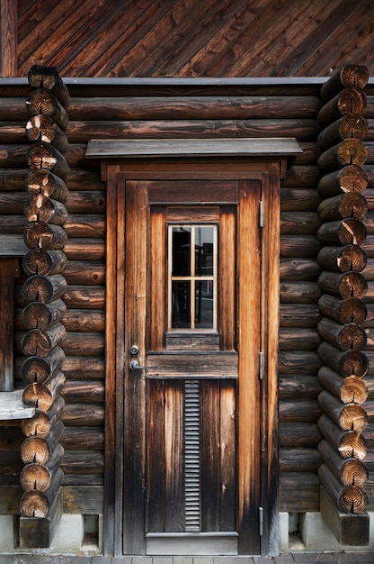 Casa de madera entrada cultura japonesa