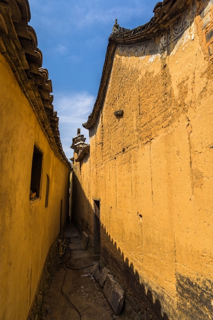 Foto gratuita casas rurales en antigua aldea