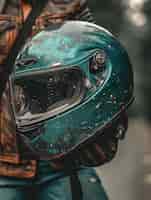 Foto gratuita casco de seguridad para motocicletas