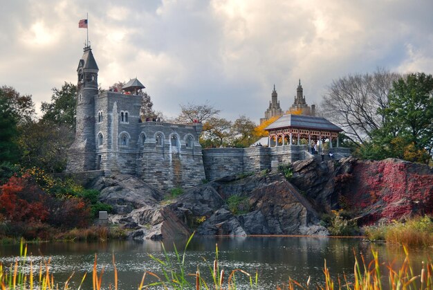 Castillo de Belvedere en el Central Park de la ciudad de Nueva York