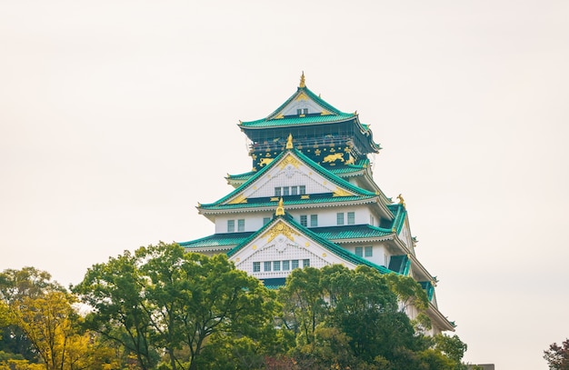 Foto gratuita castillo de osaka en osaka japón