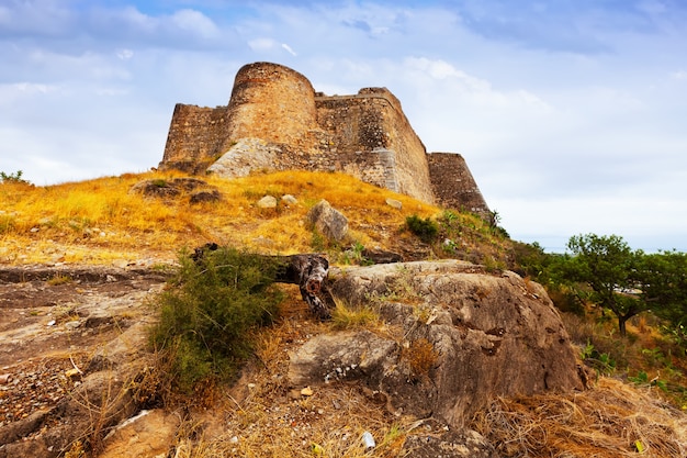 Castillo de Sagunto en verano. España