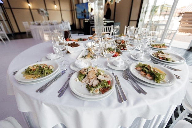 Foto gratuita catering banquete comida