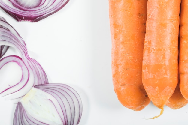 Cebollas y zanahorias