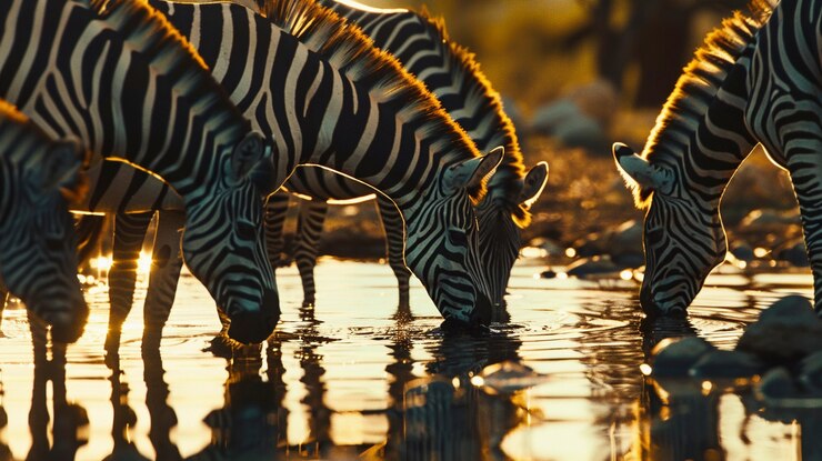 Foto gratuito cebra en la naturaleza