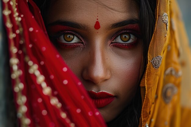 Celebración de la deidad de Navratri.