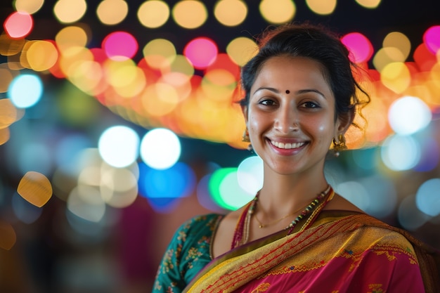 Foto gratuita celebración de la deidad de navratri.