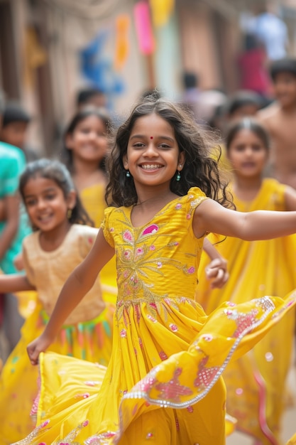 Foto gratuita celebración de la deidad navratri.