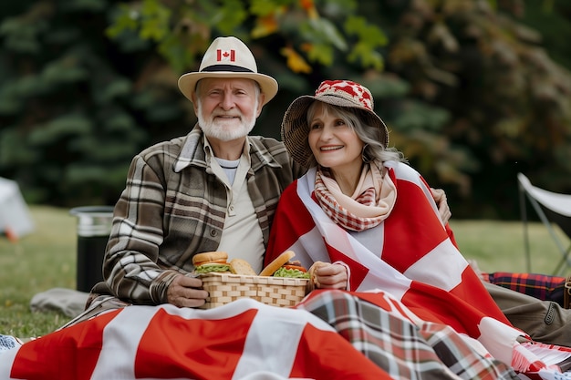 Foto gratuita celebración del día de canadá con el símbolo de la hoja de arce