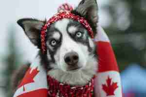 Foto gratuita celebración del día de canadá con el símbolo de la hoja de arce