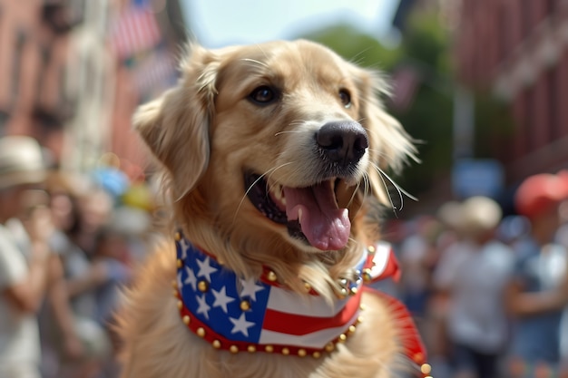 Celebración del día de la independencia de la bandera nacional de los Estados Unidos