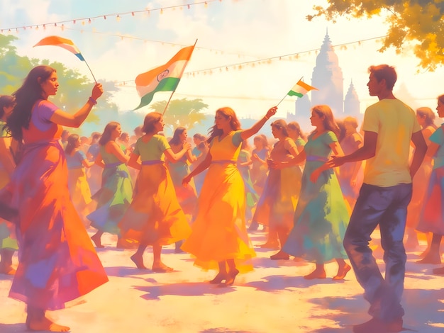 Celebración del día de la independencia de la India