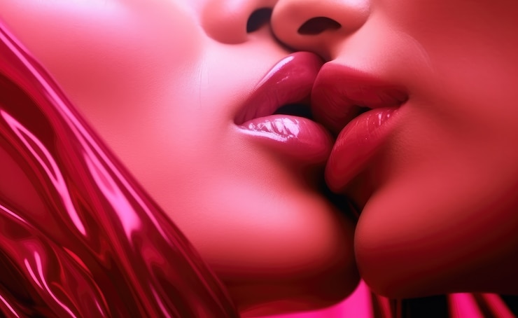 Foto gratuito celebración del día internacional del beso