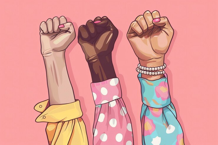 Foto gratuito celebración del día internacional de la mujer y igualdad de derechos en el estilo de arte digital