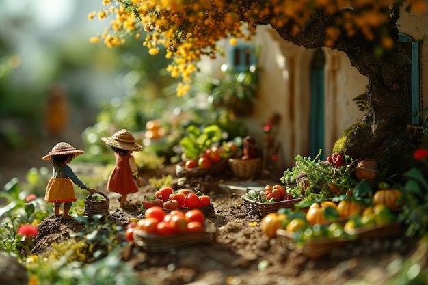 Foto gratuita celebración del día mundial de la salud con comida saludable.