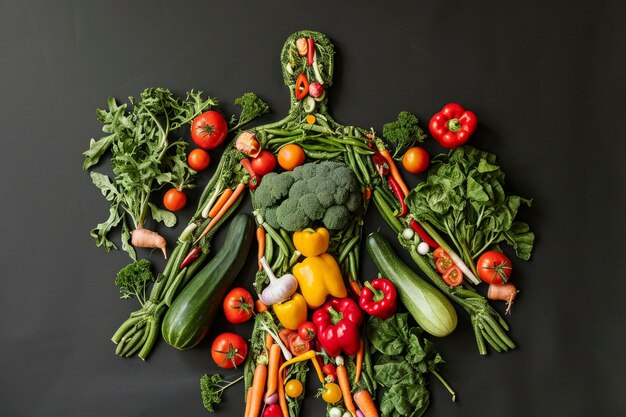 Celebración del Día Mundial de la Salud con comida saludable.