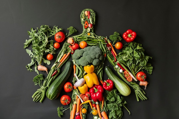 Celebración del Día Mundial de la Salud con comida saludable.