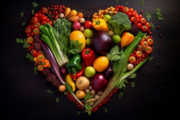 Celebración del Día Mundial de la Salud con comida saludable.