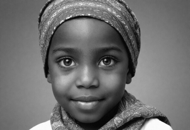 Celebración del día de los niños con el retrato de un niño lindo