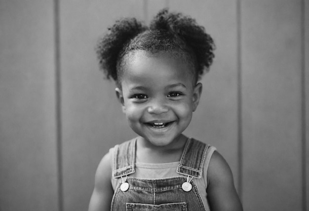 Celebración del día de los niños con el retrato de un niño lindo