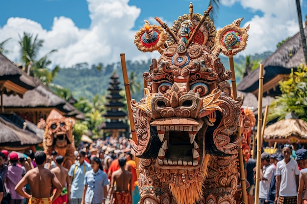 Foto gratuita celebración del día nyepi en indonesia