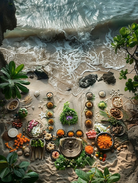 Foto gratuita celebración del día nyepi en indonesia