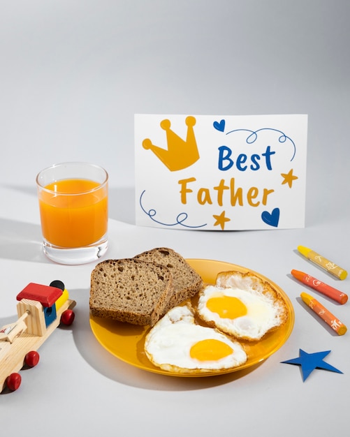 Celebración del día del padre con desayuno.