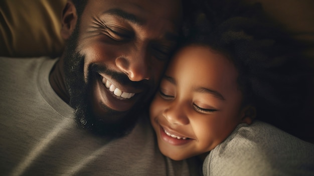 Foto gratuita celebración del día de los padres con el niño