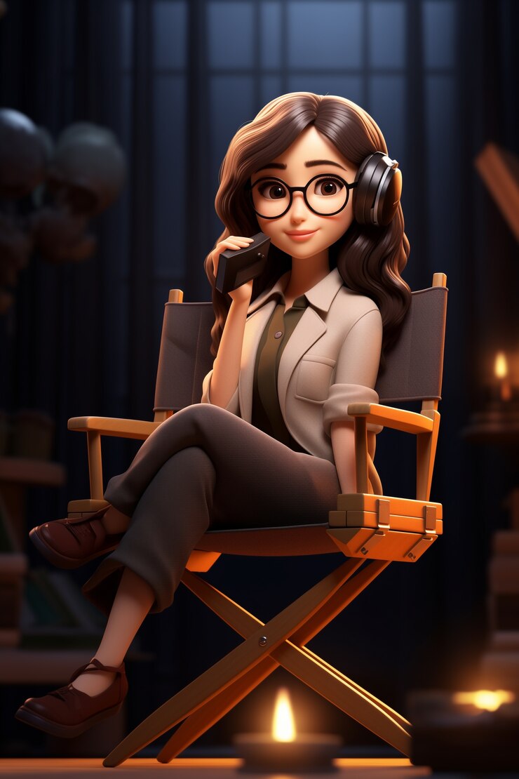 Foto gratuito celebración del día del trabajo con un retrato de dibujos animados en 3d de una mujer trabajadora