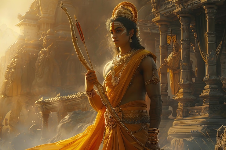 Foto gratuito celebración fantástica de rama navami