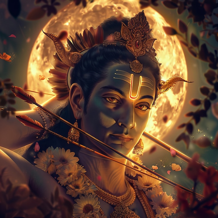 Foto gratuito celebración fantástica de rama navami