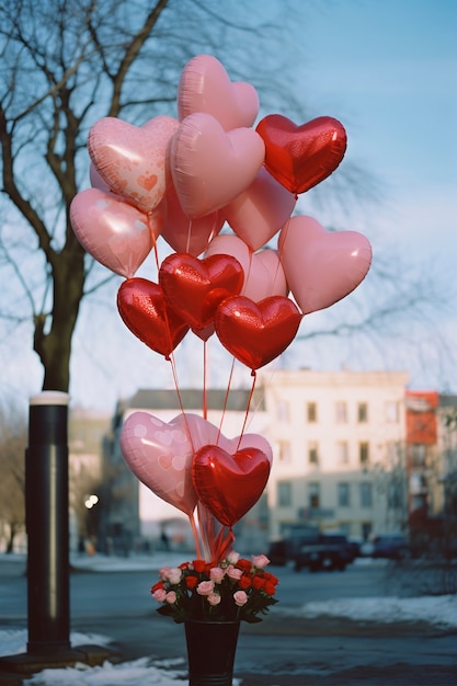 Celebración fotorrealista del día de San Valentín