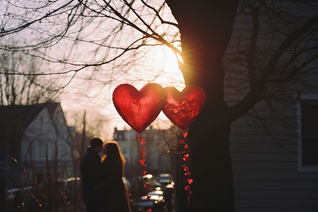 Celebración fotorrealista del día de San Valentín