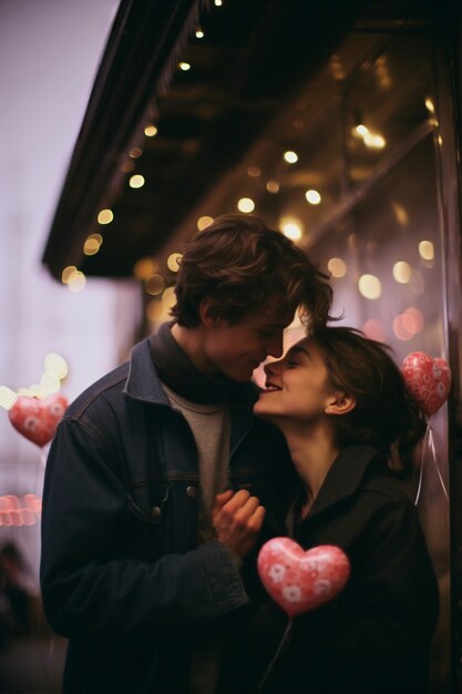 Celebración fotorrealista del día de San Valentín