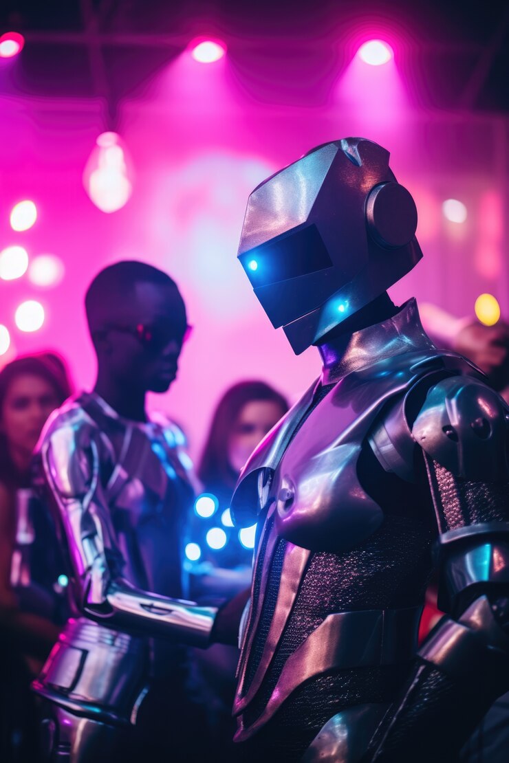 Foto gratuito celebración futurista de la víspera de año nuevo