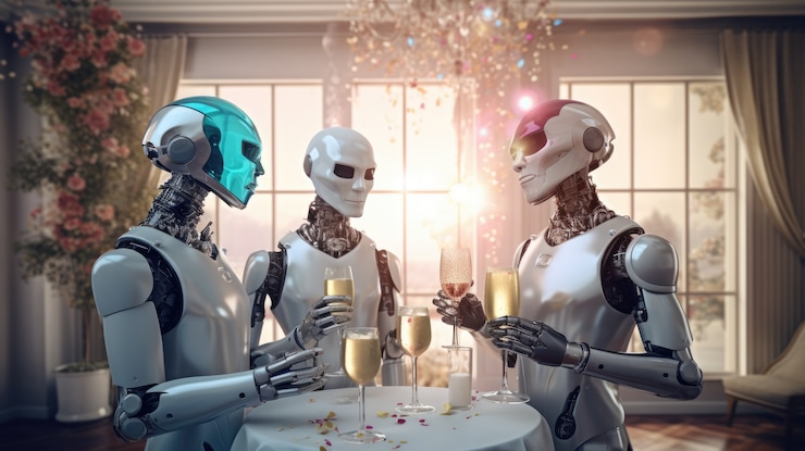 Foto gratuito celebración futurista de la víspera de año nuevo