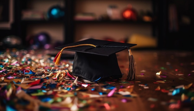 Foto gratuita celebración de la graduación logro y aprendizaje combinados generados por ia