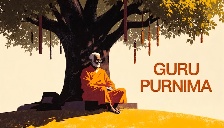 Foto gratuito celebración de guru purnima