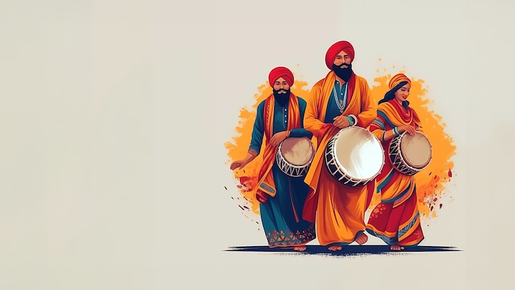 Foto gratuito celebración de lohri en la india