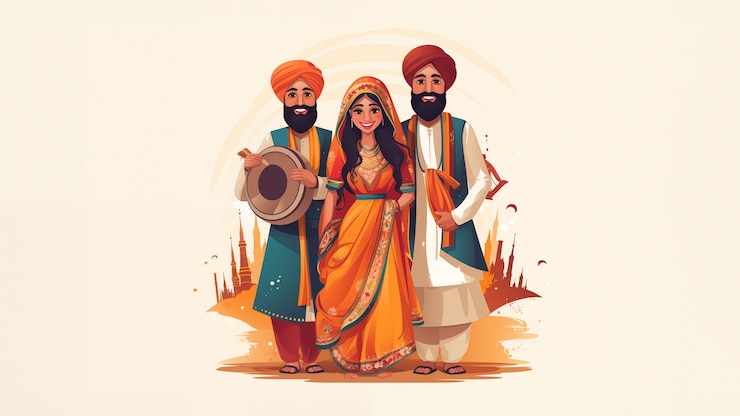 Foto gratuito celebración de lohri en la india