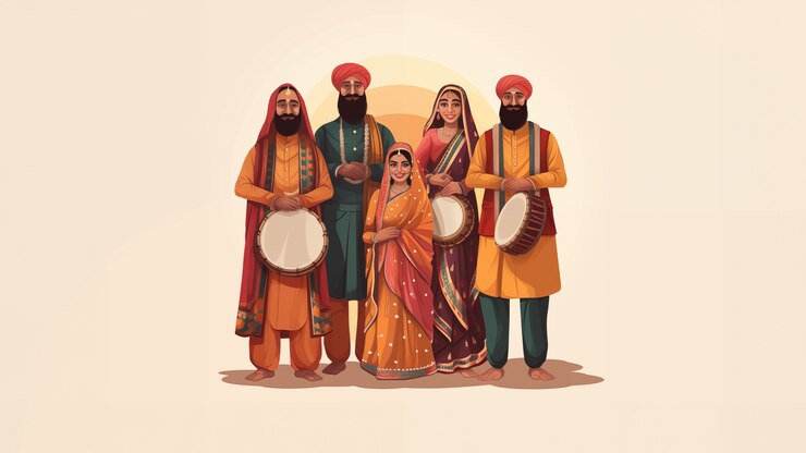 Foto gratuito celebración de lohri en la india