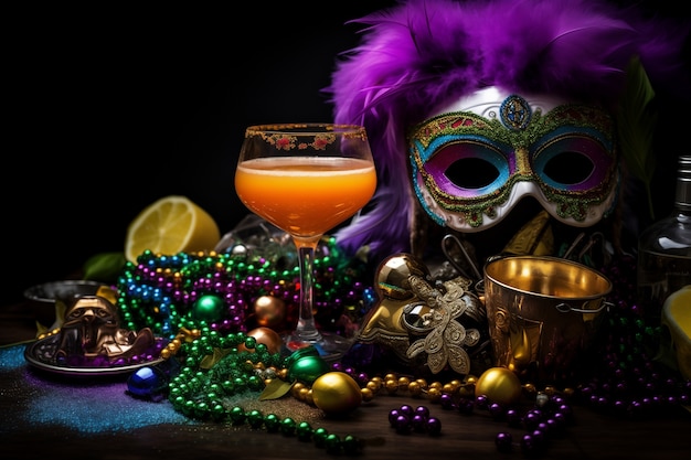 Celebración del Mardi Gras en Nueva Orleans