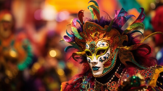 Celebración del Mardi Gras en Nueva Orleans