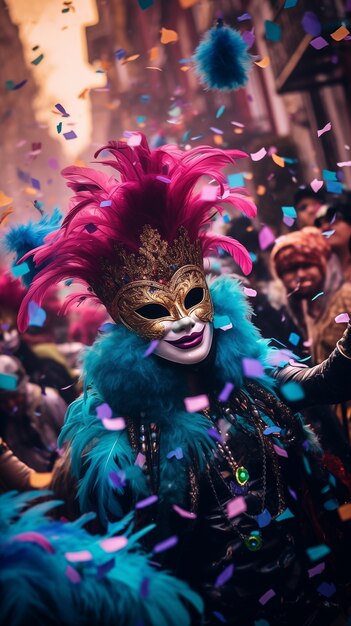 Celebración del Mardi Gras en Nueva Orleans